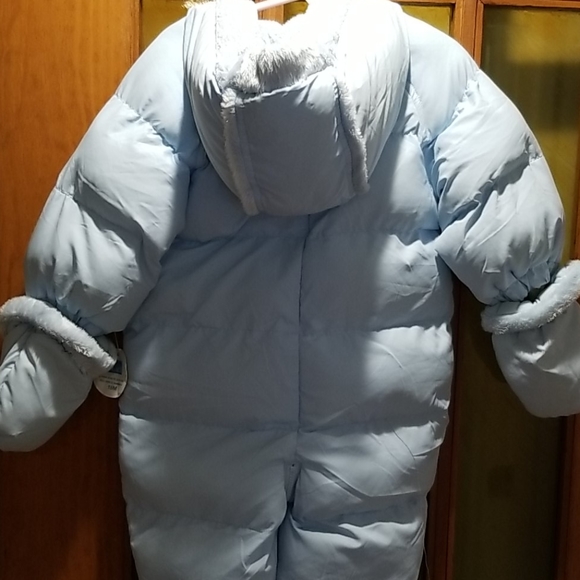 childrens place snow suit, baby blue - Picture 3 of 7